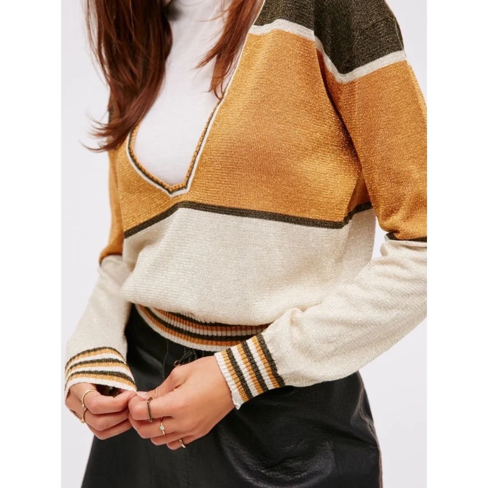 Free People | Gold Dust Pullover